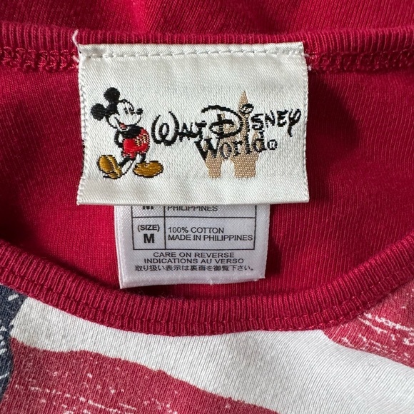 Disney Parks Mickey Mouse Flag Shirt USA - Picture 4 of 7